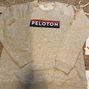 Peloton Together Gray Sweatshirt Logo Rainbow RARE